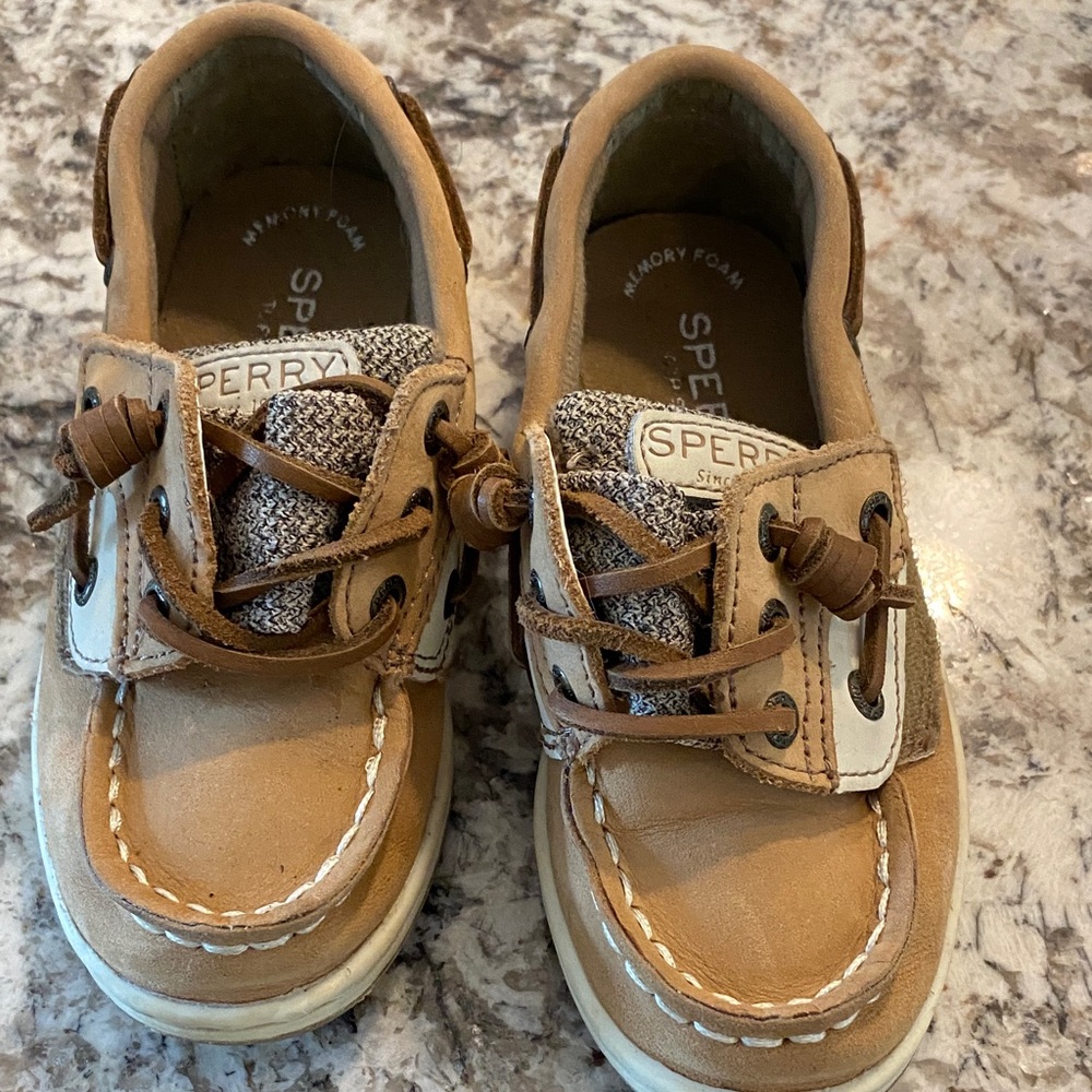 Sperry Kids Brown Moccasins